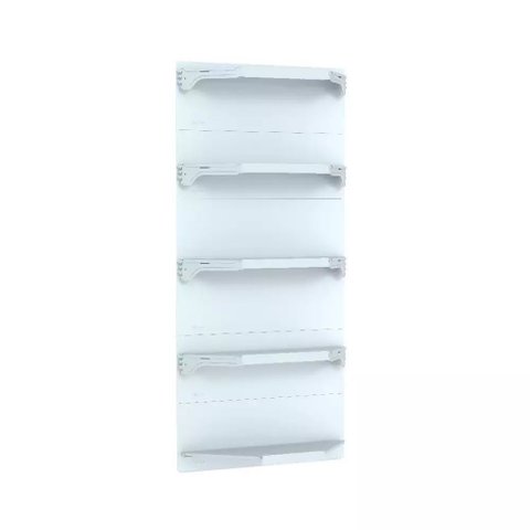Kit 5 Bandejas para Gondola Canto 202 Fit 40/60 Branco Sp Etiqueta
