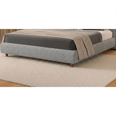Cama Japonesa Seo King Linho Cinza - Sallar Home
