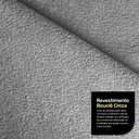 Ver mais imagens de Kit 02 Poltronas e 01 Sofá Bloom 220cm 03 Lugares com Pés de Madeira Bouclê Cinza - Desk Design