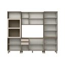 Ver imagem 3 de Cozinha Completa Connect 13 Portas 2 Gavetas 100% MDF com Vidro Duna/Cristal - Henn