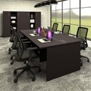 Ver imagem 1 de Plataforma de Trabalho 6 Lugares 360cm X 120cm Pé Painel F5 Cor:preto