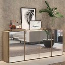 Ver imagem 3 de Aparador Buffet com Espelho Multimóveis Vegas 4 Portas FG3558 Rustic