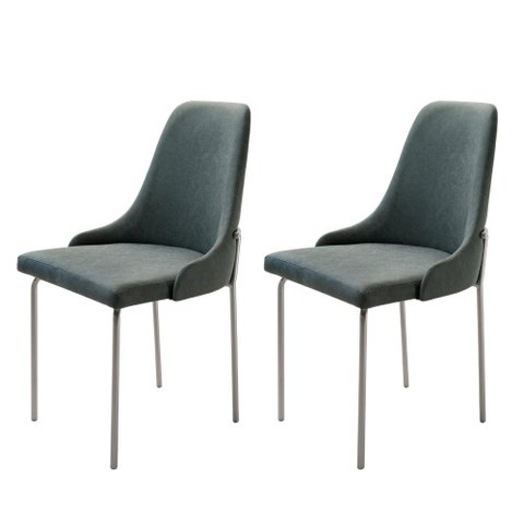 Conjunto com 2 Cadeiras Metal Vicenza Moderna Mobilia