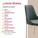 Ver imagem 6 de Conjunto com 2 Cadeiras Metal Vicenza Moderna Mobilia