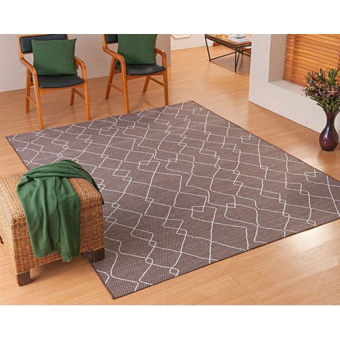 Tapete Sala Quarto Leve 2,00x2,50 Linha Agave Antiderrapante Des 220 Marrom