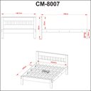 Ver imagem 3 de Cama de Casal Cabeceira Aberta Nogal /branco Tecnomobili Cm8007 Cor: Branco