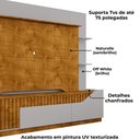 Ver imagem 5 de Estante Home Tv 75 Pol 210 Cm Dallas Naturalle Off White Bechara