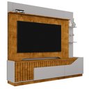Ver imagem 1 de Estante Home Tv 75 Pol 210 Cm Dallas Naturalle Off White Bechara
