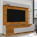 Ver imagem 2 de Estante Home Tv 75 Pol 210 Cm Dallas Naturalle Off White Bechara
