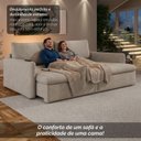 Ver imagem 7 de Sofá Cama Retrátil 220cm 04 Lugares Resplendor