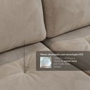 Ver imagem 4 de Sofá Cama Retrátil 220cm 04 Lugares Resplendor