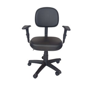 Cadeira Escritório Secretária Anatômica Corino C Braços:preto