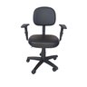 Cadeira Escritório Secretária Anatômica Corino C Braços:preto - 1