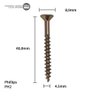 Parafuso Chipboard Phillips Stein 4.5x40 Caixa 500 Pçs - 6