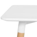 Ver imagem 4 de Kit - Mesa Retangular Eames 60 X 120 Cm + 4 Cadeiras Dsw Mesa Branco com Cadeiras Verde Escuro