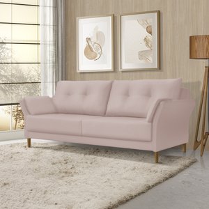Sofá 2 Lugares Living Pe Palito 2m Soul Conforto:rose