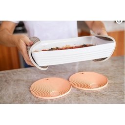 Apoio/descanso de Panela Redondo Preto em Silicone Atóxico com Maior Espessura para Proteção Térmica - 2