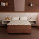 Ver imagem 7 de Cama Box Queen Bipartido + Colchão D33 One Face - Suede Marrom