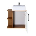 Ver imagem 6 de Gabinete para Banheiro com Cuba 50cm MDF Freijo com Branco Moscou - On Móveis