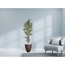 Planta Árvore Artificial Bambu 2,10m Com Vaso Marrom 44 - 2
