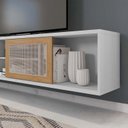 Ver imagem 5 de Rack Suspenso para TV até 72 Polegadas 180cm em BP Porta Telada Multiverso 