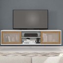 Ver imagem 2 de Rack Suspenso para TV até 72 Polegadas 180cm em BP Porta Telada Multiverso 