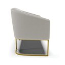 Ver imagem 5 de Sofá 2 Lugares Namoradeira Industrial Dourado Stella Bouclê D03 - D'Rossi Cinza