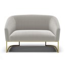 Ver imagem 6 de Sofá 2 Lugares Namoradeira Industrial Dourado Stella Bouclê D03 - D'Rossi Cinza