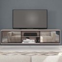 Ver imagem 2 de Rack Suspenso para TV até 72 Polegadas 180cm em BP Porta Reflecta Multiverso 