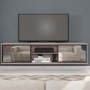 Ver imagem 1 de Rack Suspenso para TV até 72 Polegadas 180cm em BP Porta Reflecta Multiverso