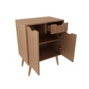Ver imagem 3 de Gabinete para Banheiro com 2 Portas e 1 Gaveta Bn3637 Amêndoa Tecnomobili