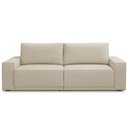Ver imagem 2 de Sofá 3 Lugares Retrátil Reclinável para Sala de Estar 250cm Nicastro F04 Linho Creme - Lyam Decor