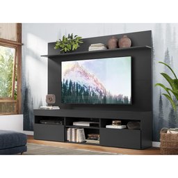 Rack com Painel para TV até 65" Multimóveis Madri FG3365 Preto - 7