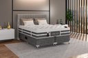 Ver imagem 1 de Cama Box + Colchão Castor Queen Eurotop Summer & Winter One Face Pocket 158x198x61cm