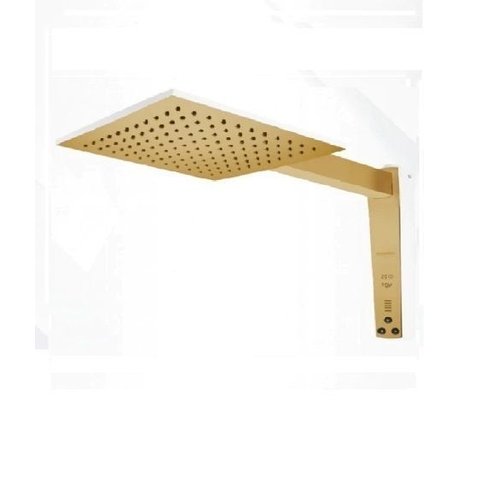 Chuveiro Acqua Century Digital  Branco | Dourado Matte