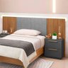 Cabeceira Cama Box Solteiro 88cm Dubai Nature-linho Cinza - Vila Rica - 5