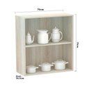 Ver imagem 6 de Armário Luciane 70cm 2 Portas Luci Legno Crema C/Connect