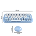 Ver imagem 3 de Mini Teclado e Mouse Sem fio Mofii Candy Tecla Redonda