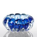 Ver imagem 1 de Cachepot Decoração Cristal Muranotéo Cor Azul Safira