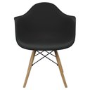 Ver imagem 3 de Kit 3 Cadeiras Charles Eames Eiffel com Braço Preta Branca Bege Outras