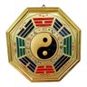 Quadro Baguá Feng Shui Dourado 21 Cm Yin Yang Talismã - 1