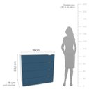 Ver imagem 2 de Cômoda com 4 Gavetas 90cm 240823 Linha Porto Politorno Móveis