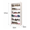 Ver imagem 4 de Sapateira Vertical Armário Multiuso Brunet L03 Branco - Mpozenato