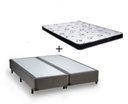 Ver imagem 3 de Cama Box Queen Colchão Mola Ensacada Belos Sonhos + Box Suede 66x158x198:Cinza
