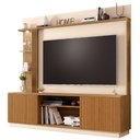 Ver imagem 1 de Estante Home Theater para Tv até 65 Pol. Atlanta Cinamomo/off White/ripado - Bechara