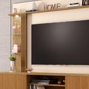Ver imagem 4 de Estante Home Theater para Tv até 65 Pol. Atlanta Cinamomo/off White/ripado - Bechara