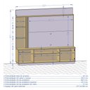 Ver imagem 5 de Estante Home Theater para Tv até 65 Pol. Atlanta Cinamomo/off White/ripado - Bechara