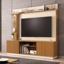 Ver imagem 2 de Estante Home Theater para Tv até 65 Pol. Atlanta Cinamomo/off White/ripado - Bechara