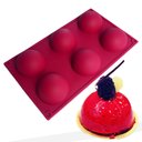 Ver imagem 1 de Molde de Silicone para Bolo Walfos, Forma Antiaderente com 6 Espaços para Glacê, Sabonete, Muffin, P