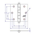 Ver imagem 2 de Kit 3 Dobradiça F.l.o. Porta / Janela Pino Bola 3 X 3"